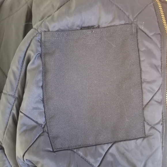 Carhartt Thrashed Artic Quilted Lined Black Canvas Brown Corduroy Collar Jacket - Picture 9 of 13